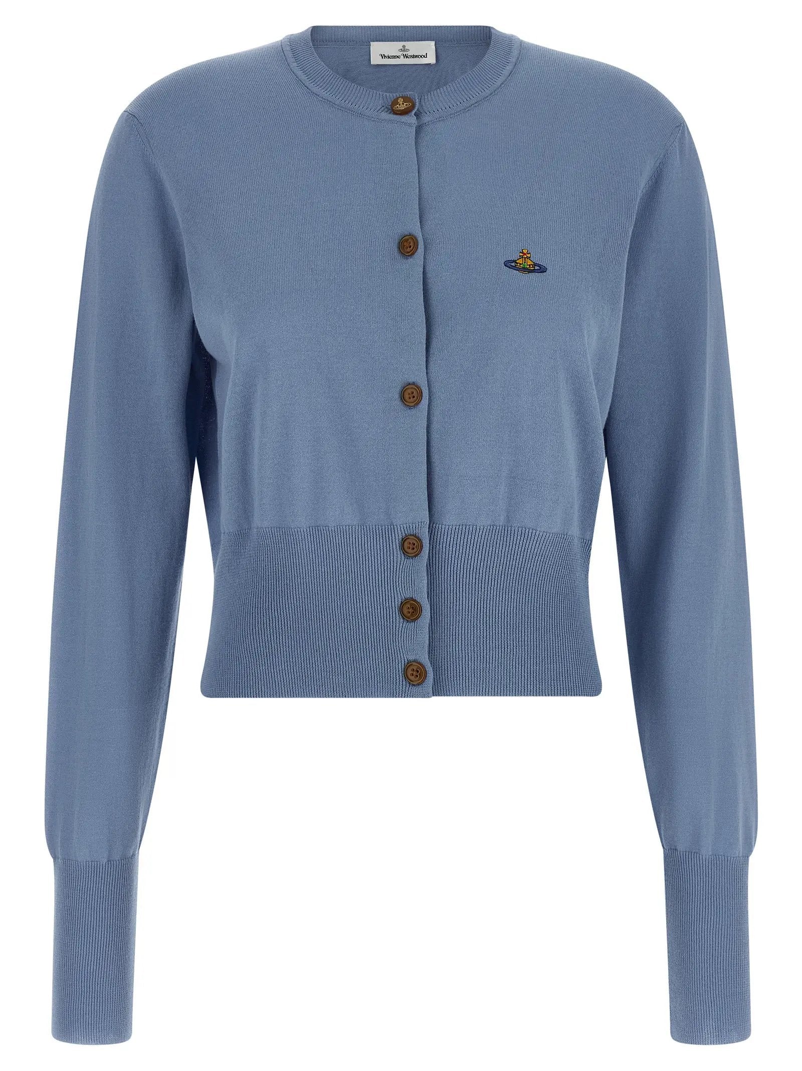 Vivienne Westwood Blue Cotton Cardigan