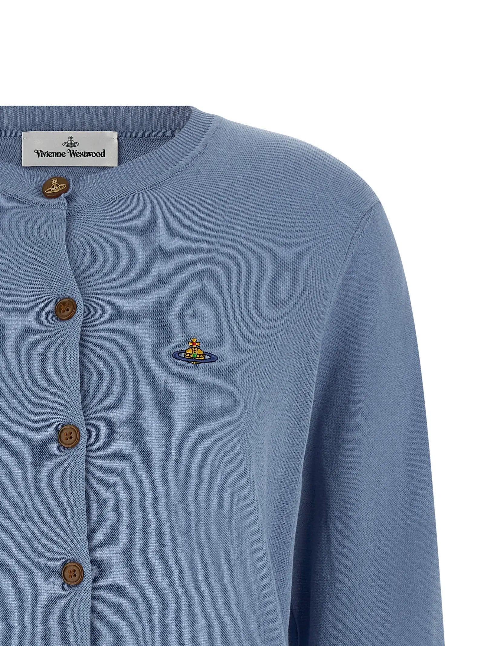 Vivienne Westwood Blue Cotton Cardigan