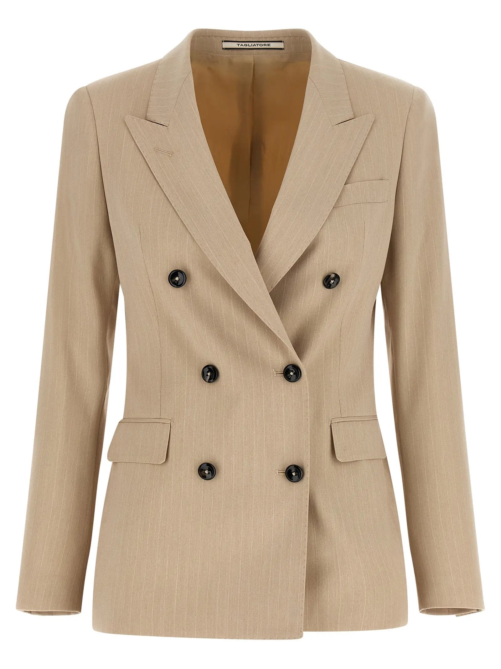 Blazer Tagliatore en polyester beige