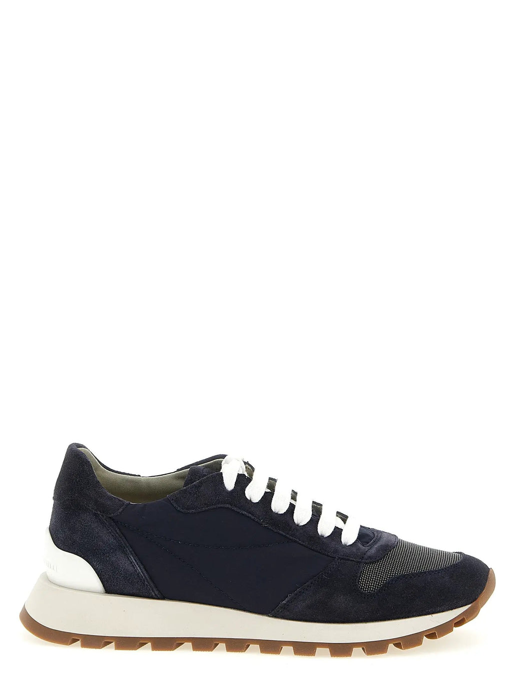 Brunello Cucinelli Blue Polyester Athletic Sneakers