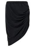 Courrèges Black Polyester Long Skirt