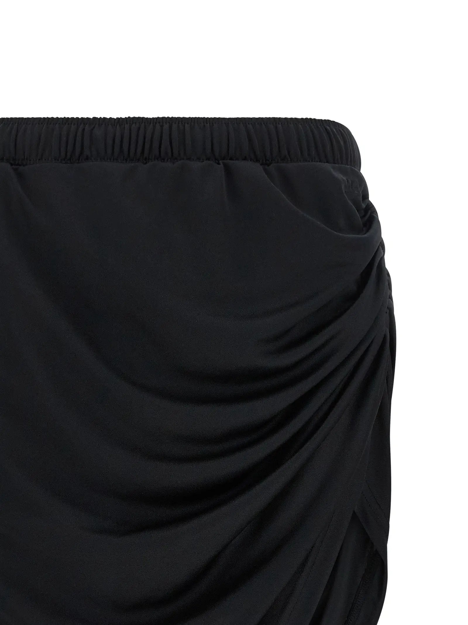 Courrèges Black Polyester Long Skirt