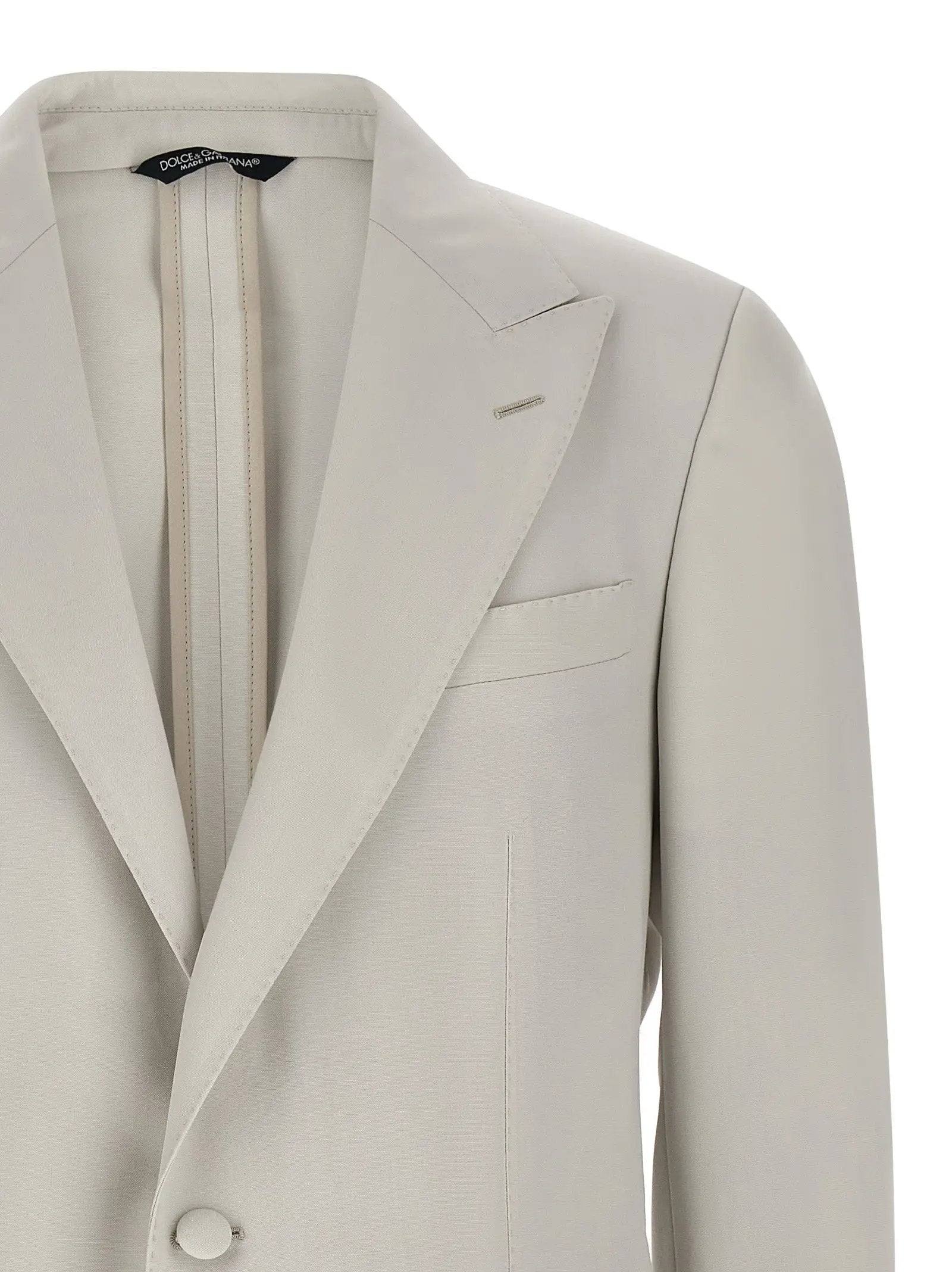 Blazer Dolce & Gabbana en Laine Vierge Grise