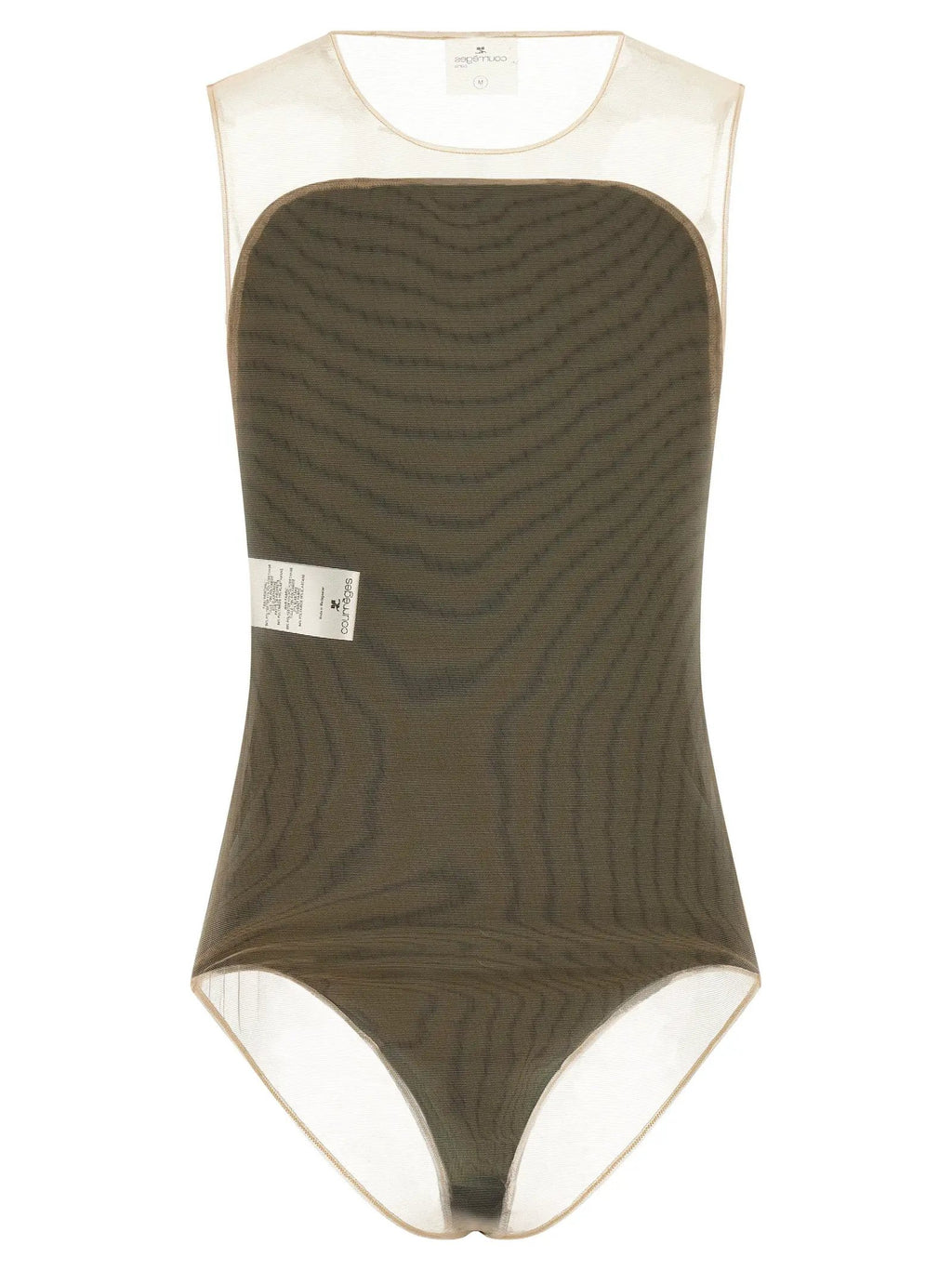 Courrèges Black Polyester Bodysuit