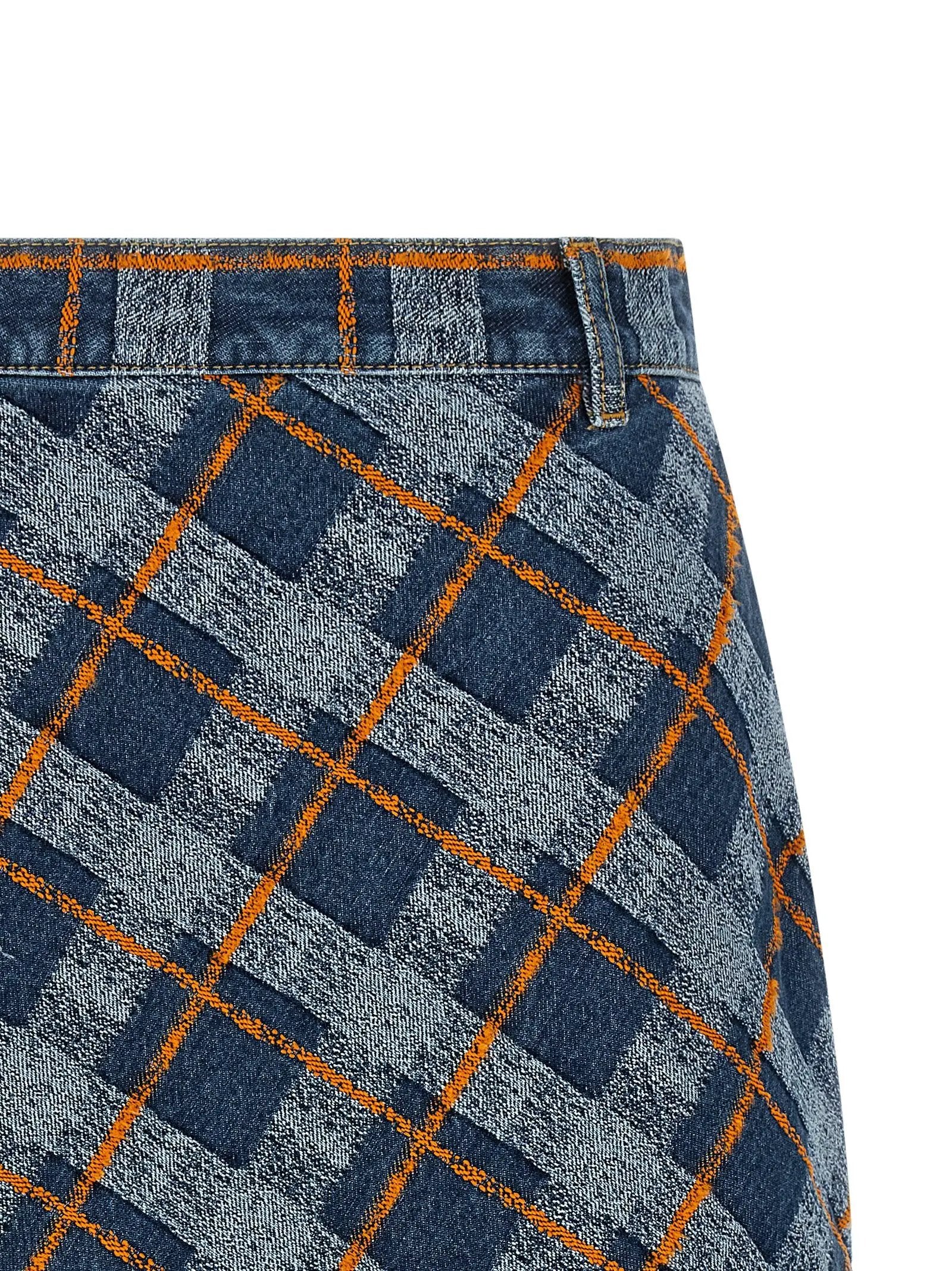 Vivienne Westwood Blue Cotton Long Skirt