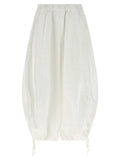Comme Des Garçons White Polyester Casual Pants