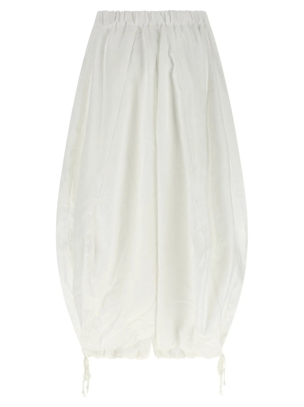 Comme Des Garçons White Polyester Casual Pants