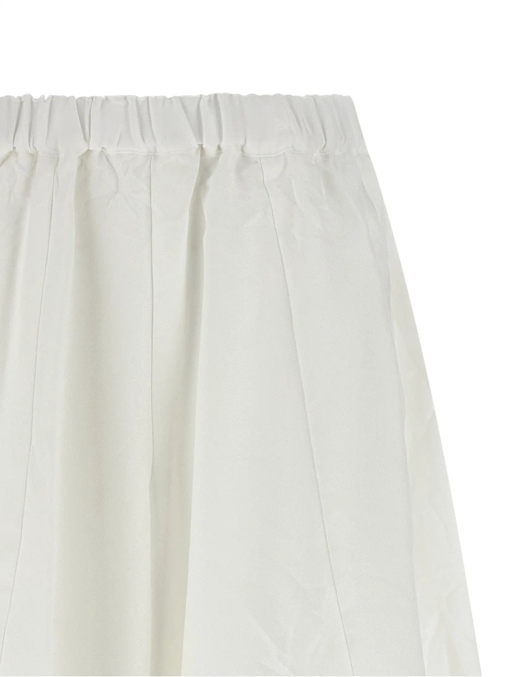 Comme Des Garçons White Polyester Casual Pants