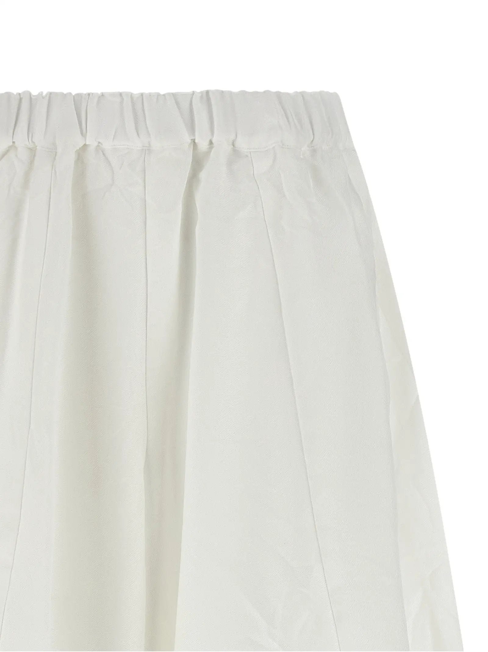 Comme Des Garçons White Polyester Casual Pants