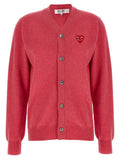 Comme Des Garçons Play Multicolor Wool Cardigan