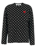 Comme Des Garçons Play Black Cotton Long Sleeve T-Shirt