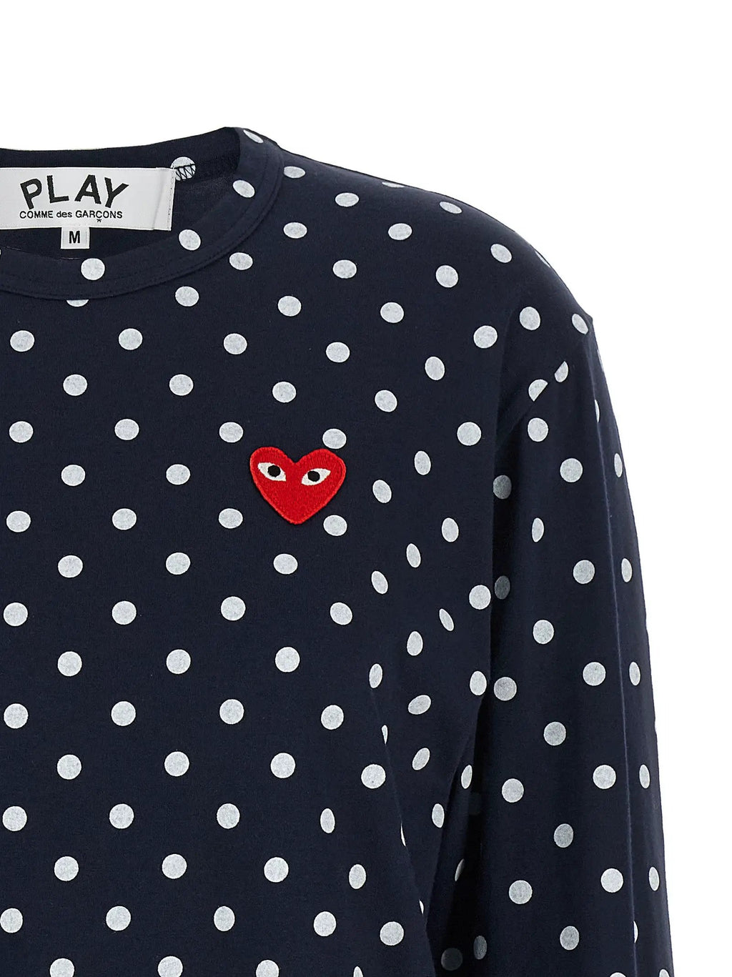 Comme Des Garçons Play Blue Cotton Long Sleeve T-Shirt