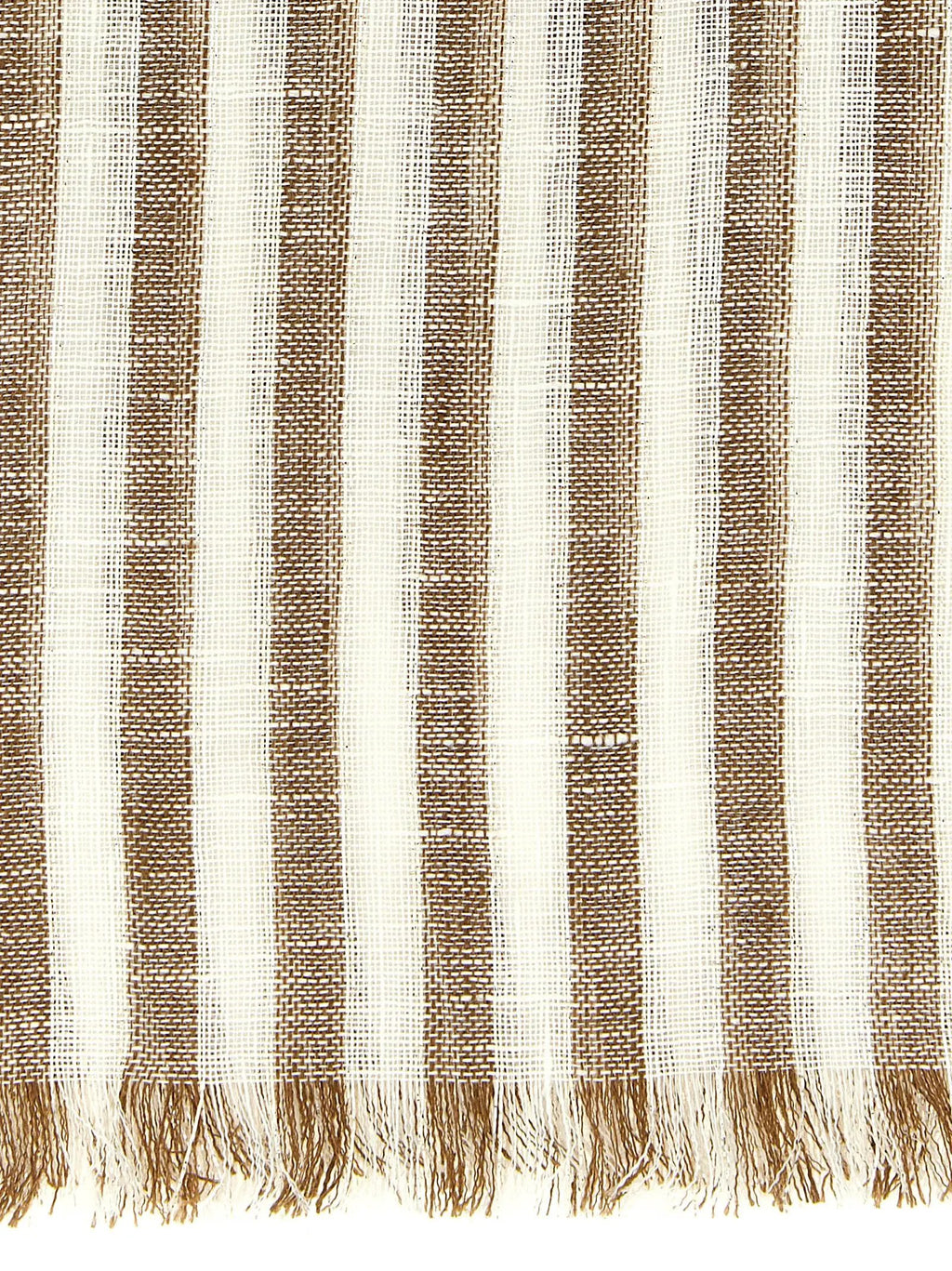 Brunello Cucinelli Brown Linen Scarf