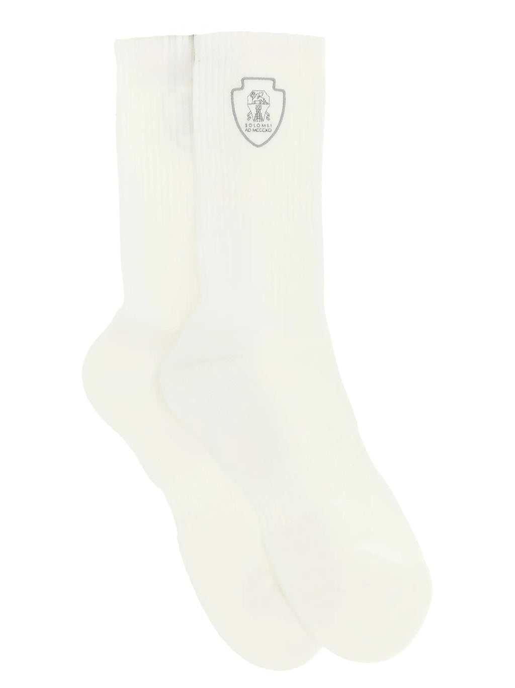 Brunello Cucinelli White Cotton Socks