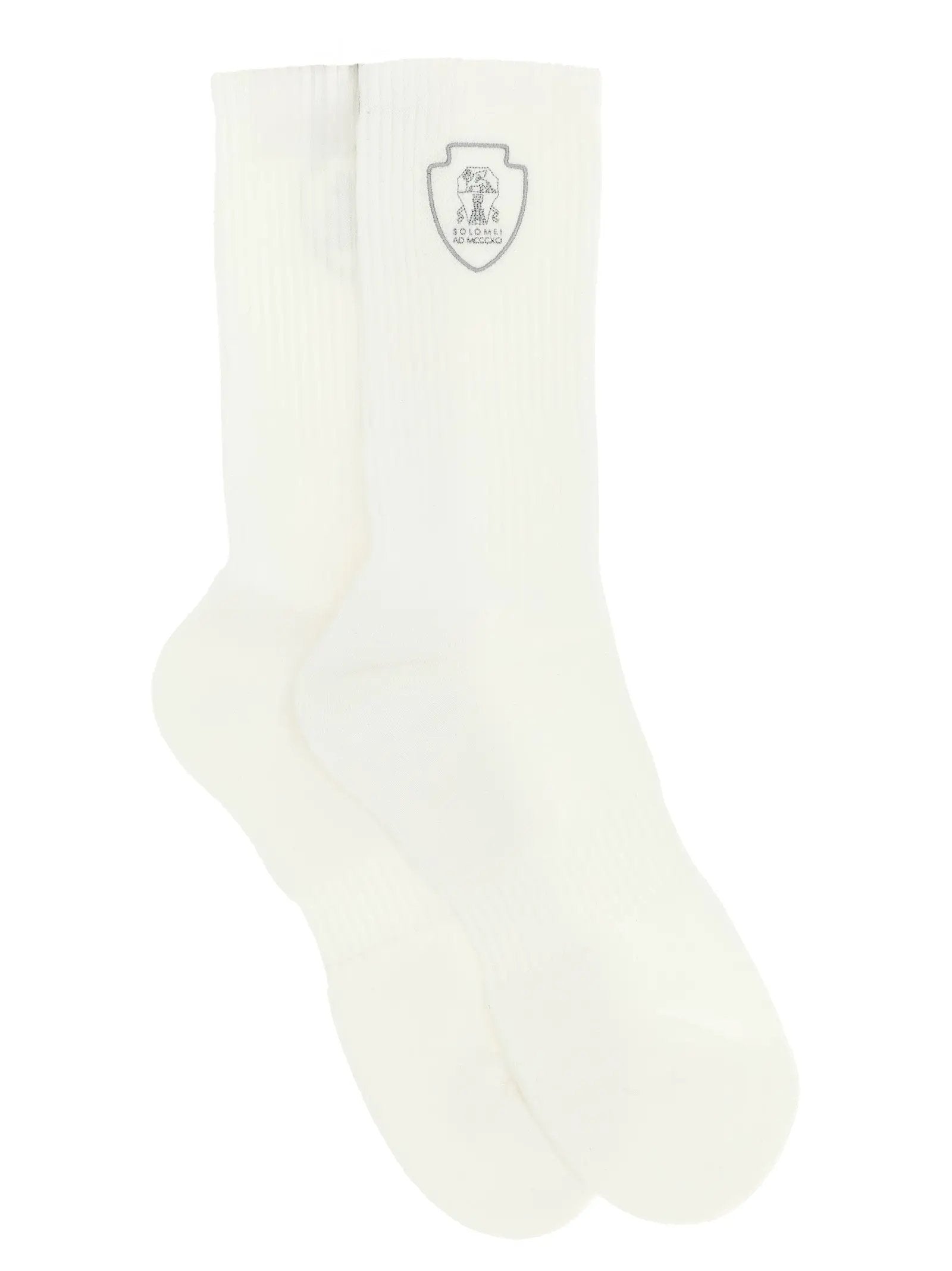 Brunello Cucinelli White Cotton Socks