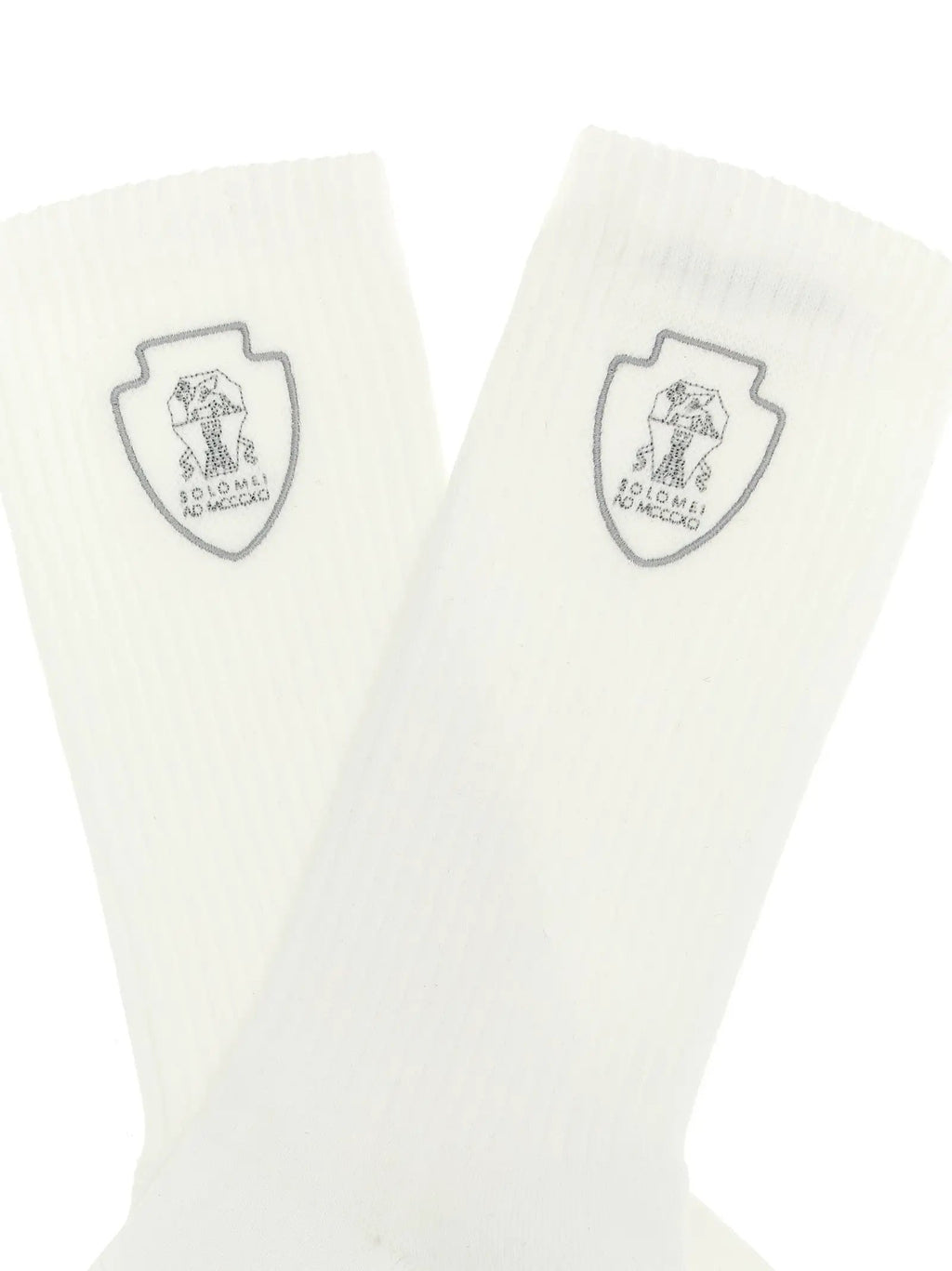 Brunello Cucinelli White Cotton Socks
