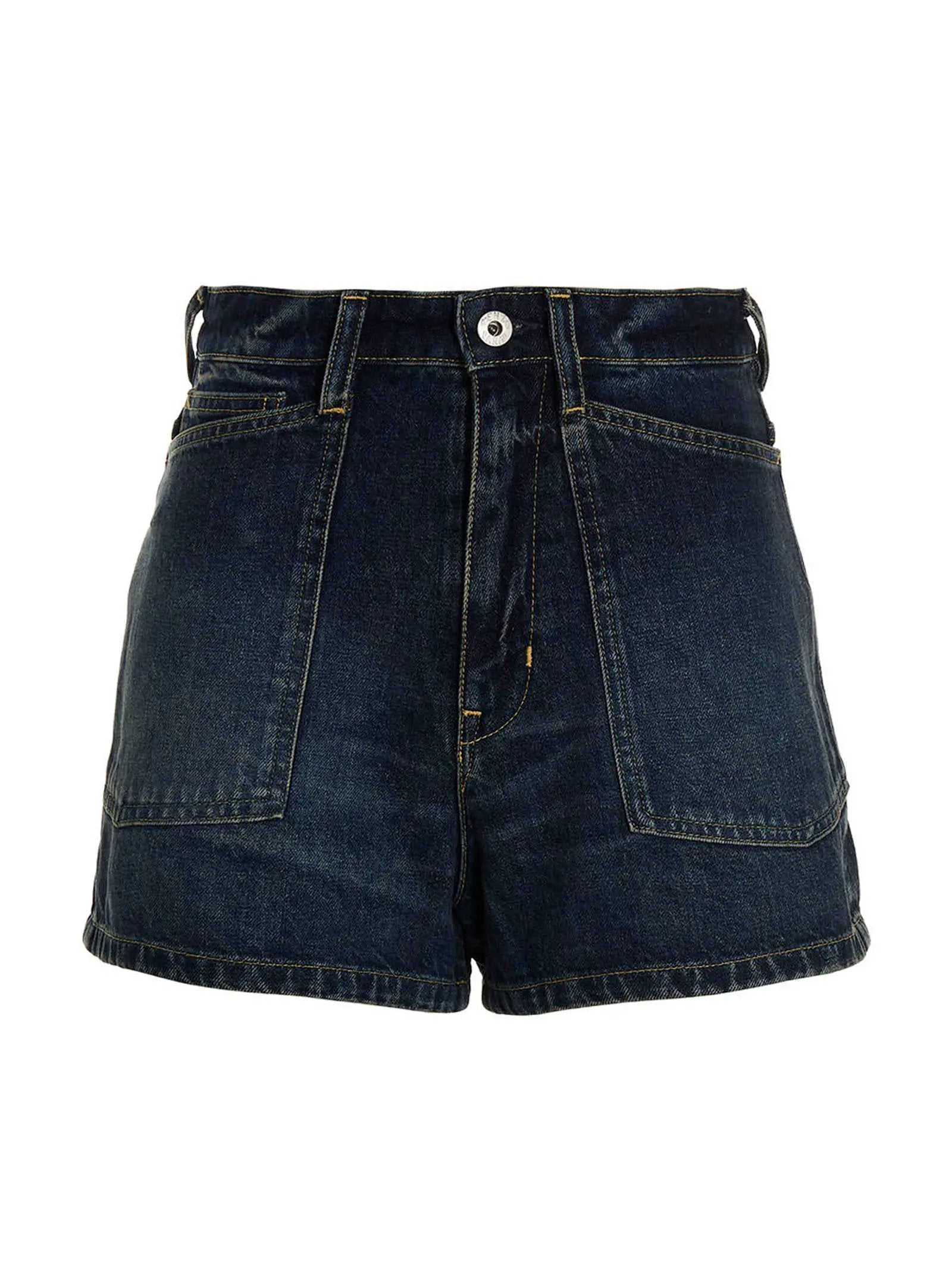 Kenzo Blue Cotton Bermuda Shorts