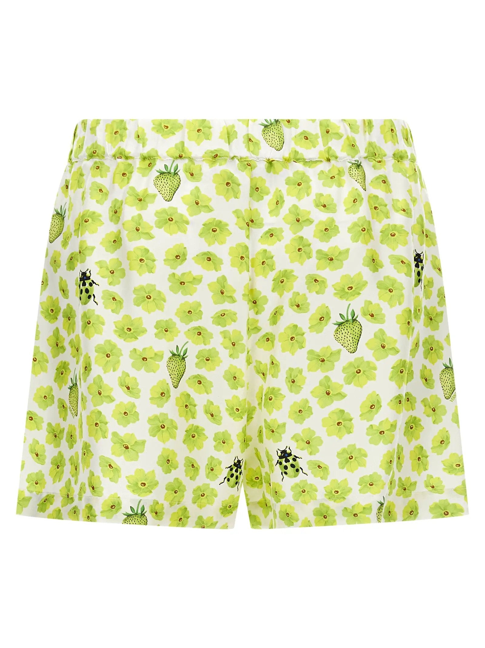 Versace Multicolor Silk Bermuda Shorts