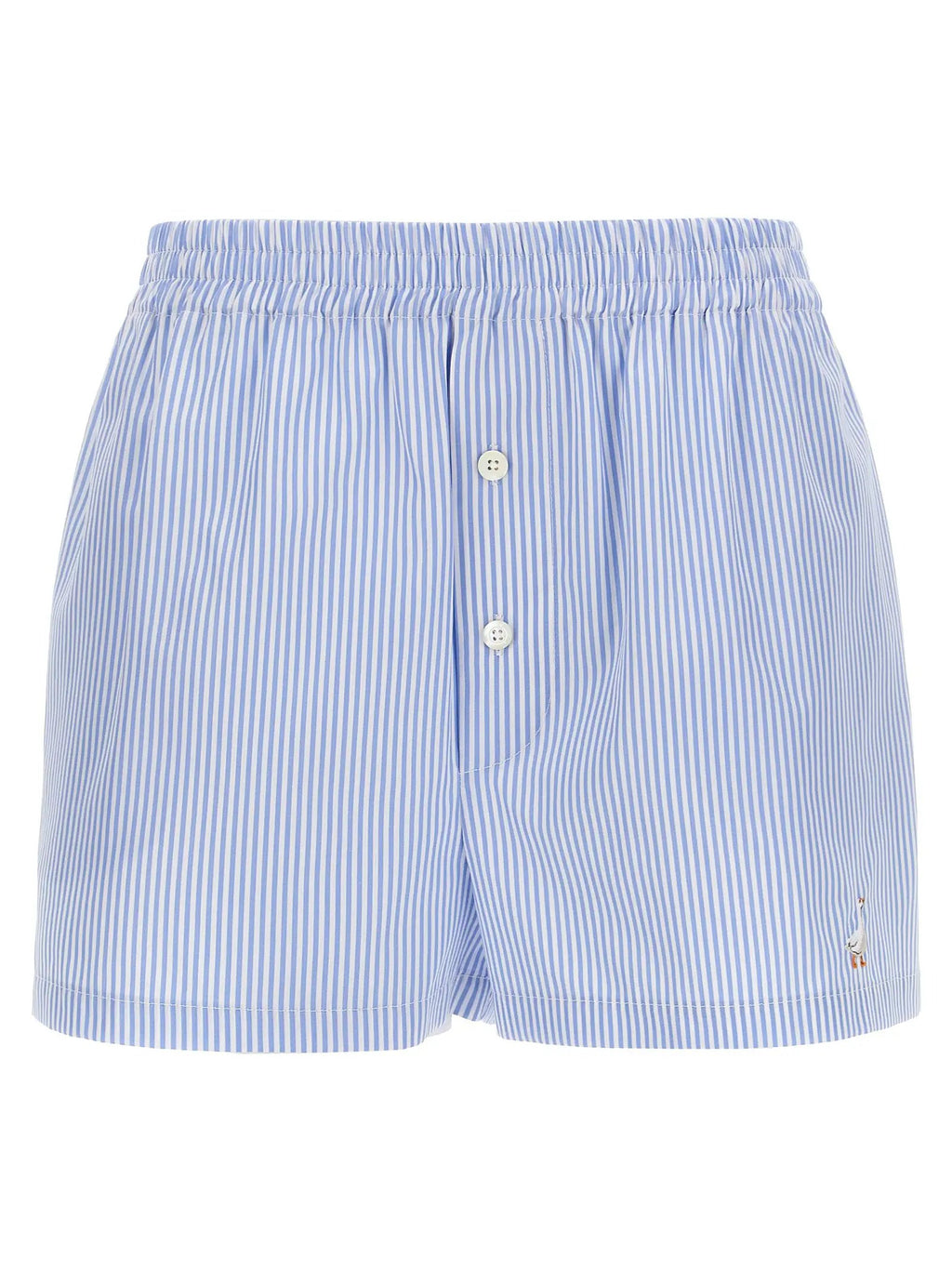 Moschino Blue Cotton Bermuda Shorts