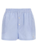 Moschino Blue Cotton Bermuda Shorts