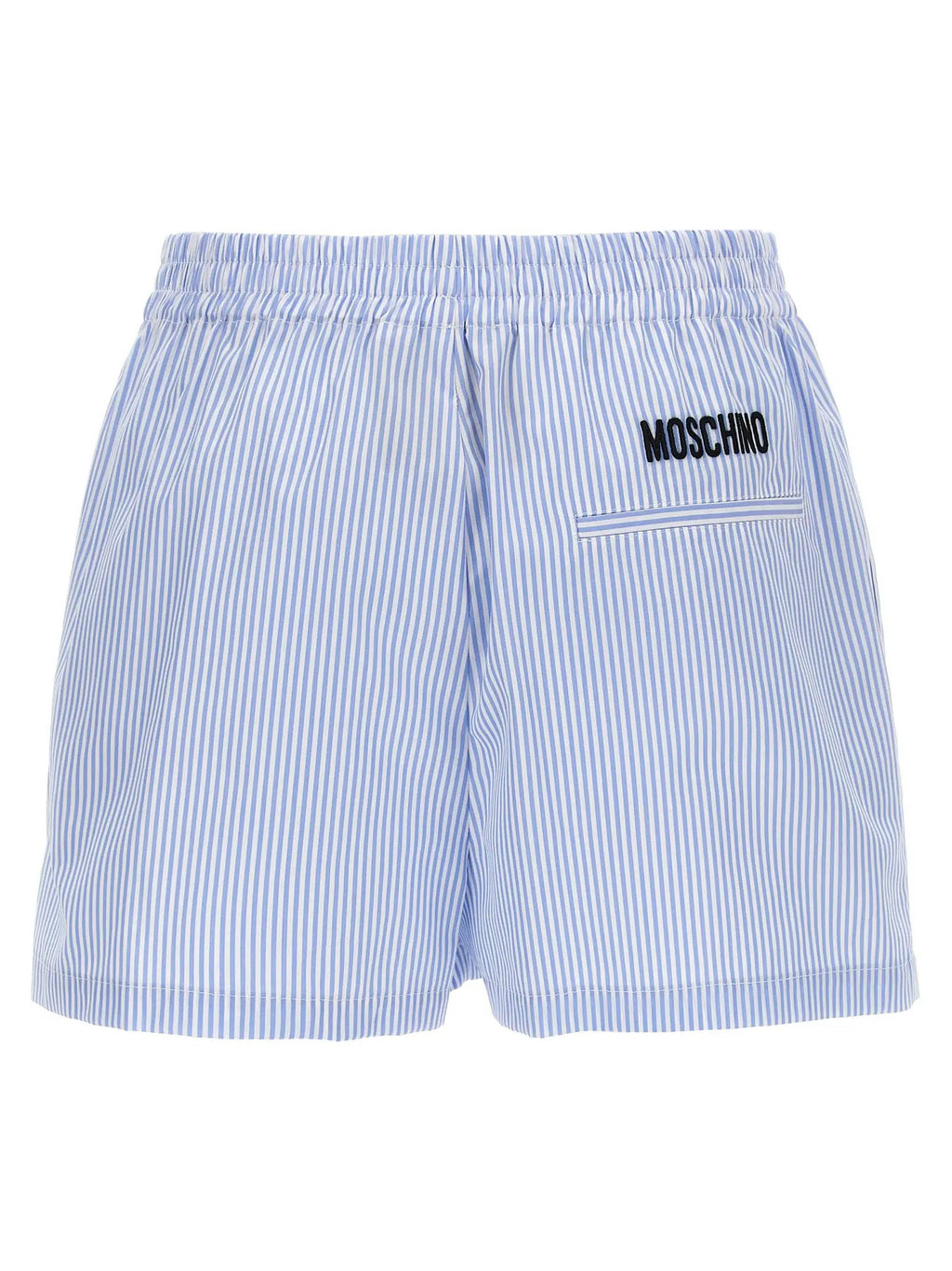 Moschino Blue Cotton Bermuda Shorts