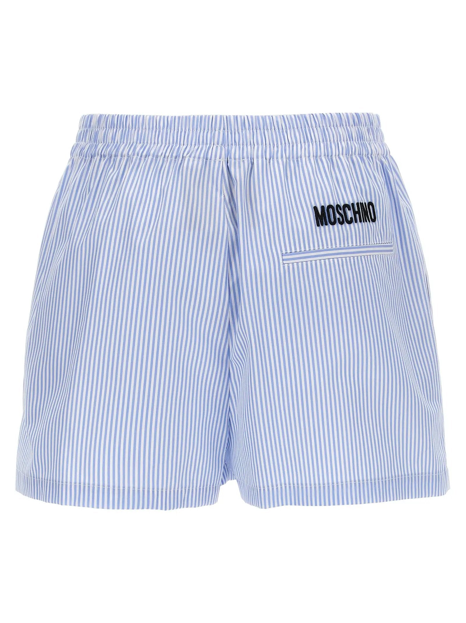Moschino Blue Cotton Bermuda Shorts