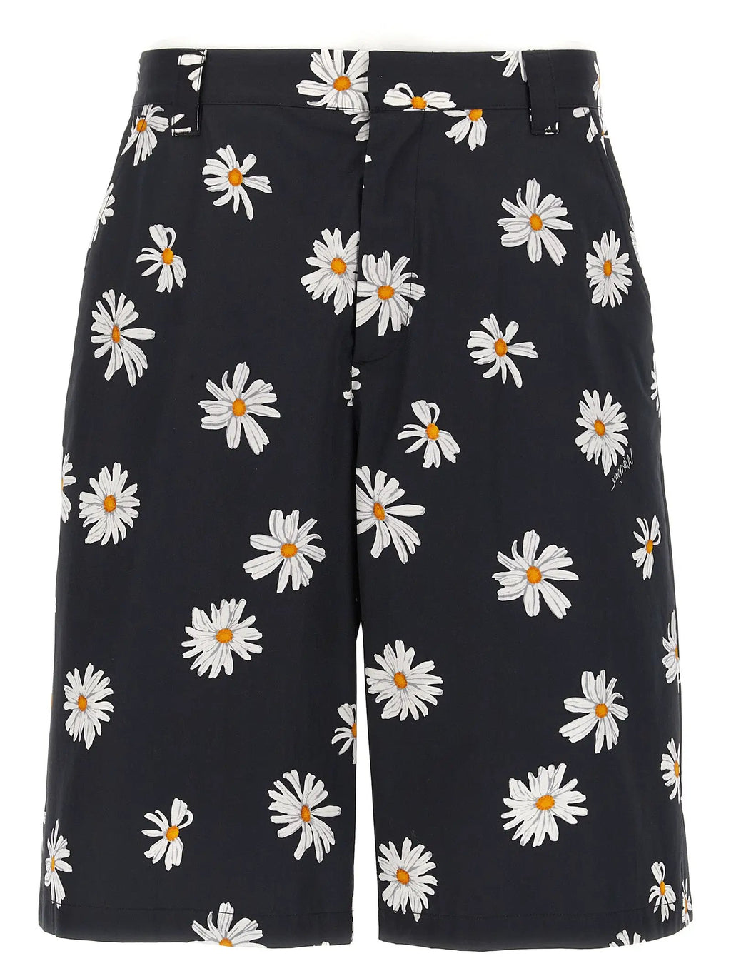 Moschino Black Cotton Bermuda Shorts