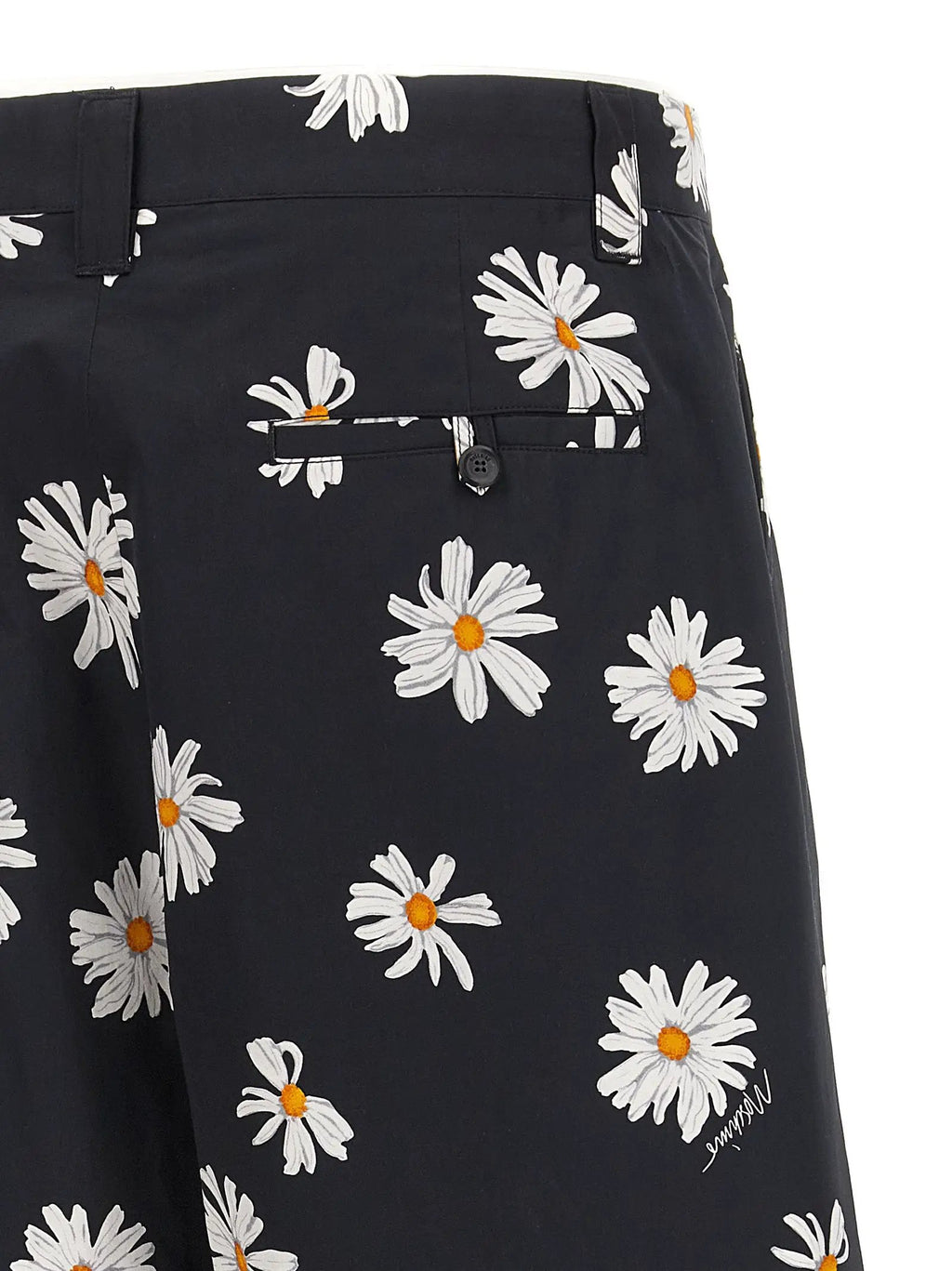 Moschino Black Cotton Bermuda Shorts
