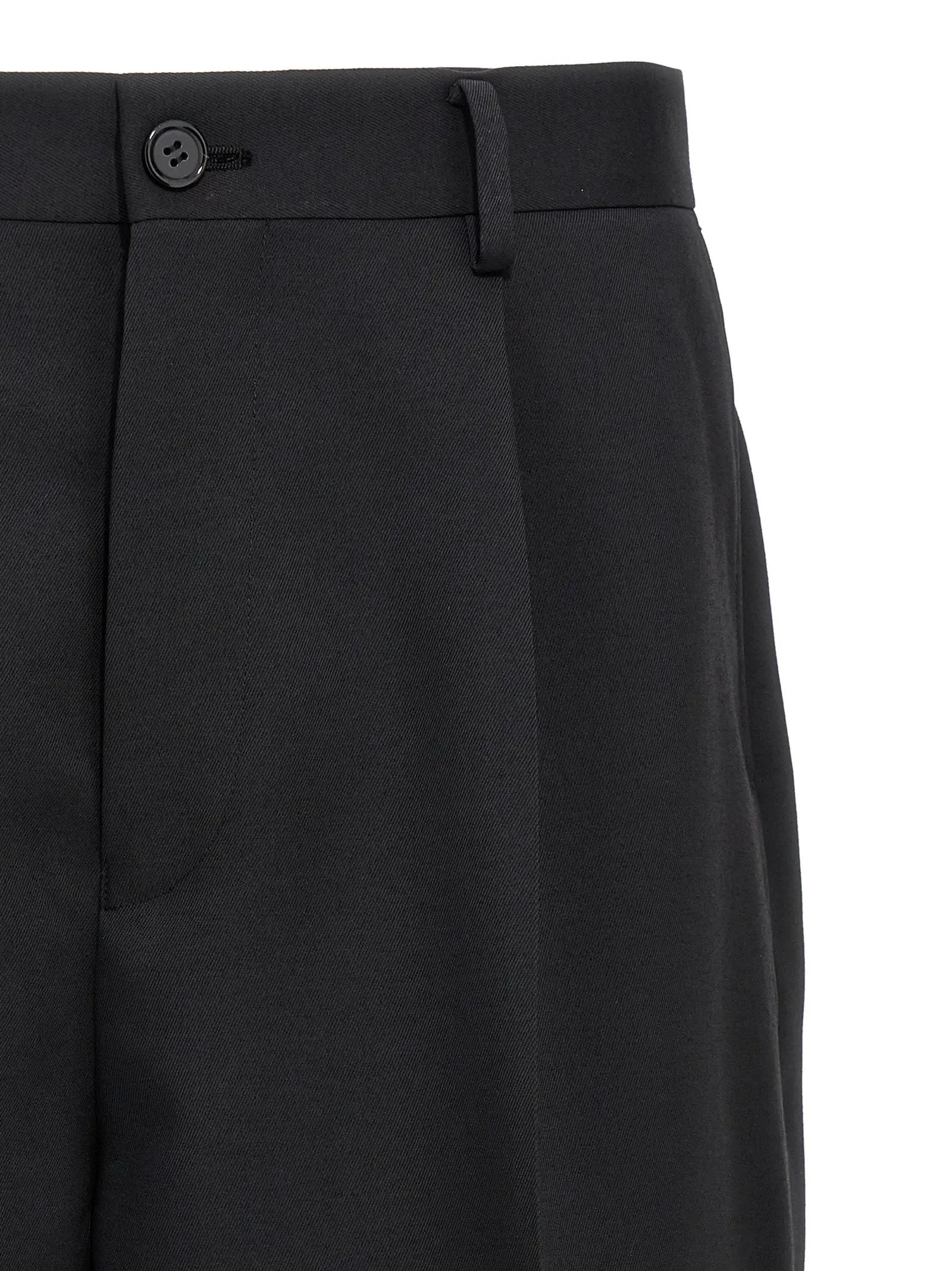 Undercover Black Polyester Bermuda Shorts