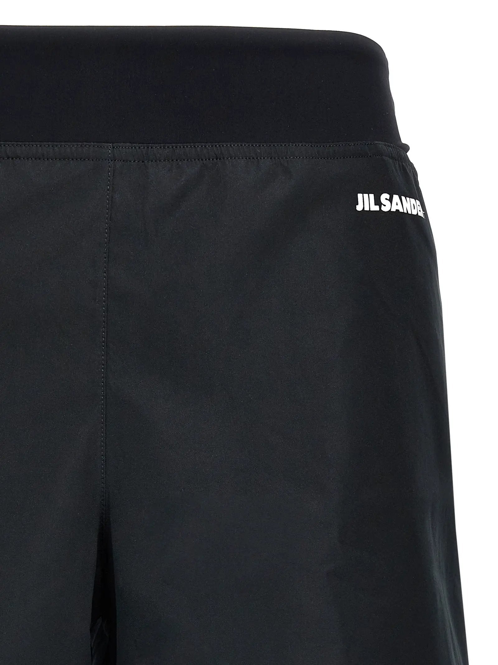 Jil Sander Black Polyester Bermuda Shorts