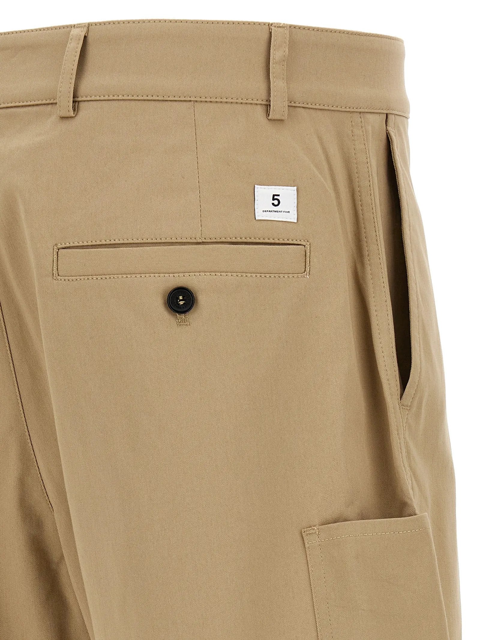 Department 5 Beige Cotton Bermuda Shorts