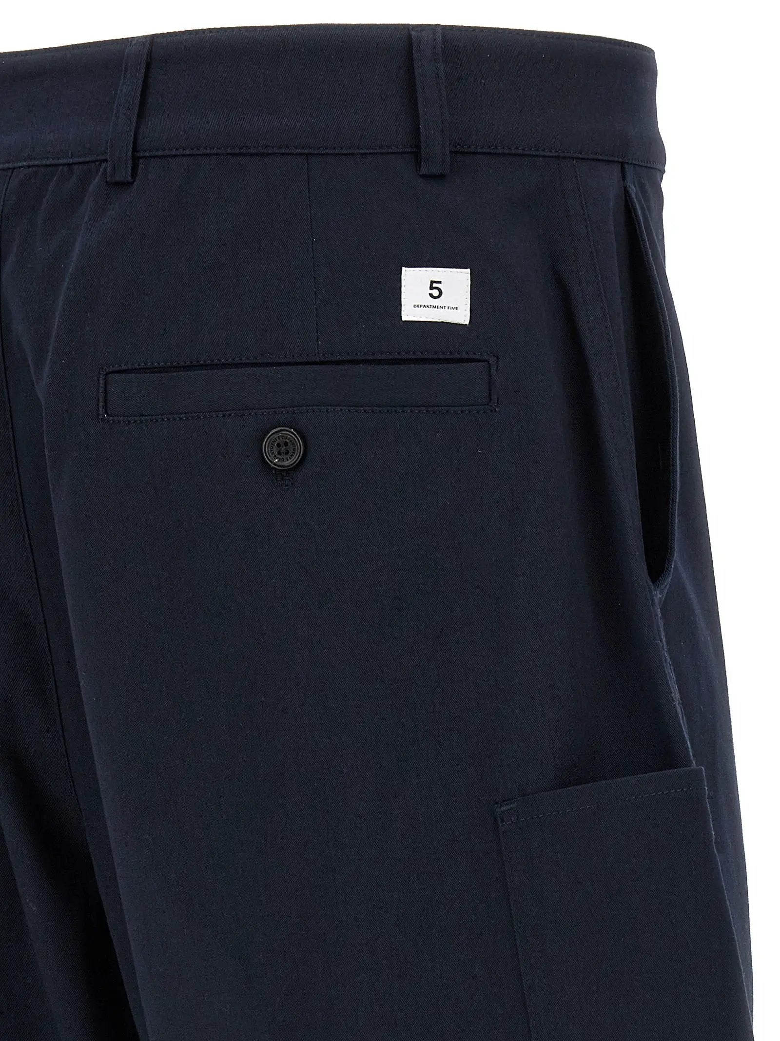 Department 5 Blue Cotton Bermuda Shorts
