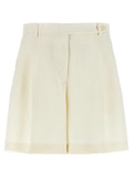 Brioni White Silk Bermuda Shorts