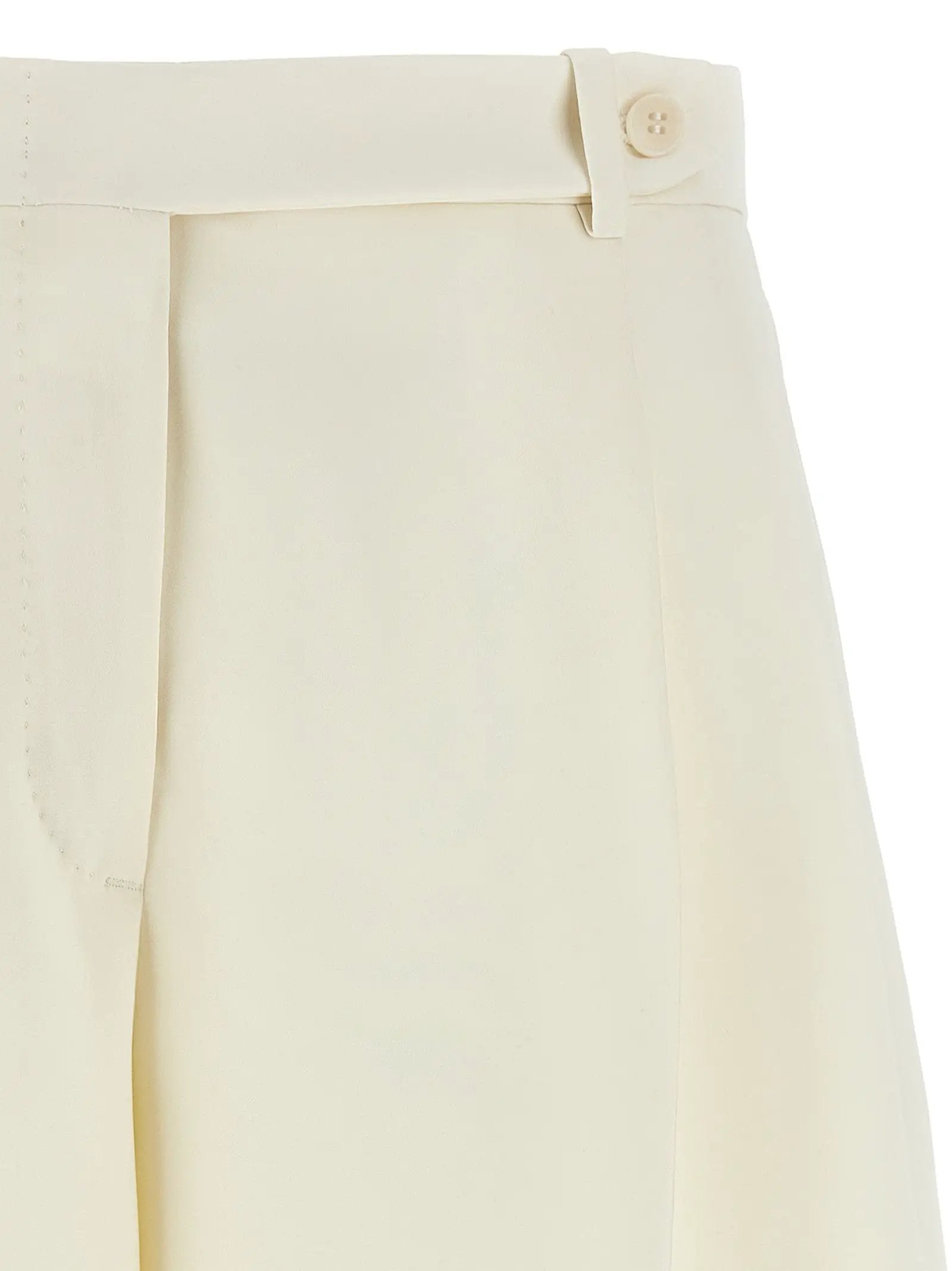Brioni White Silk Bermuda Shorts