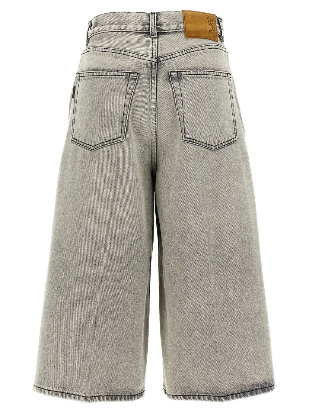 Haikure White Cotton Bermuda Shorts