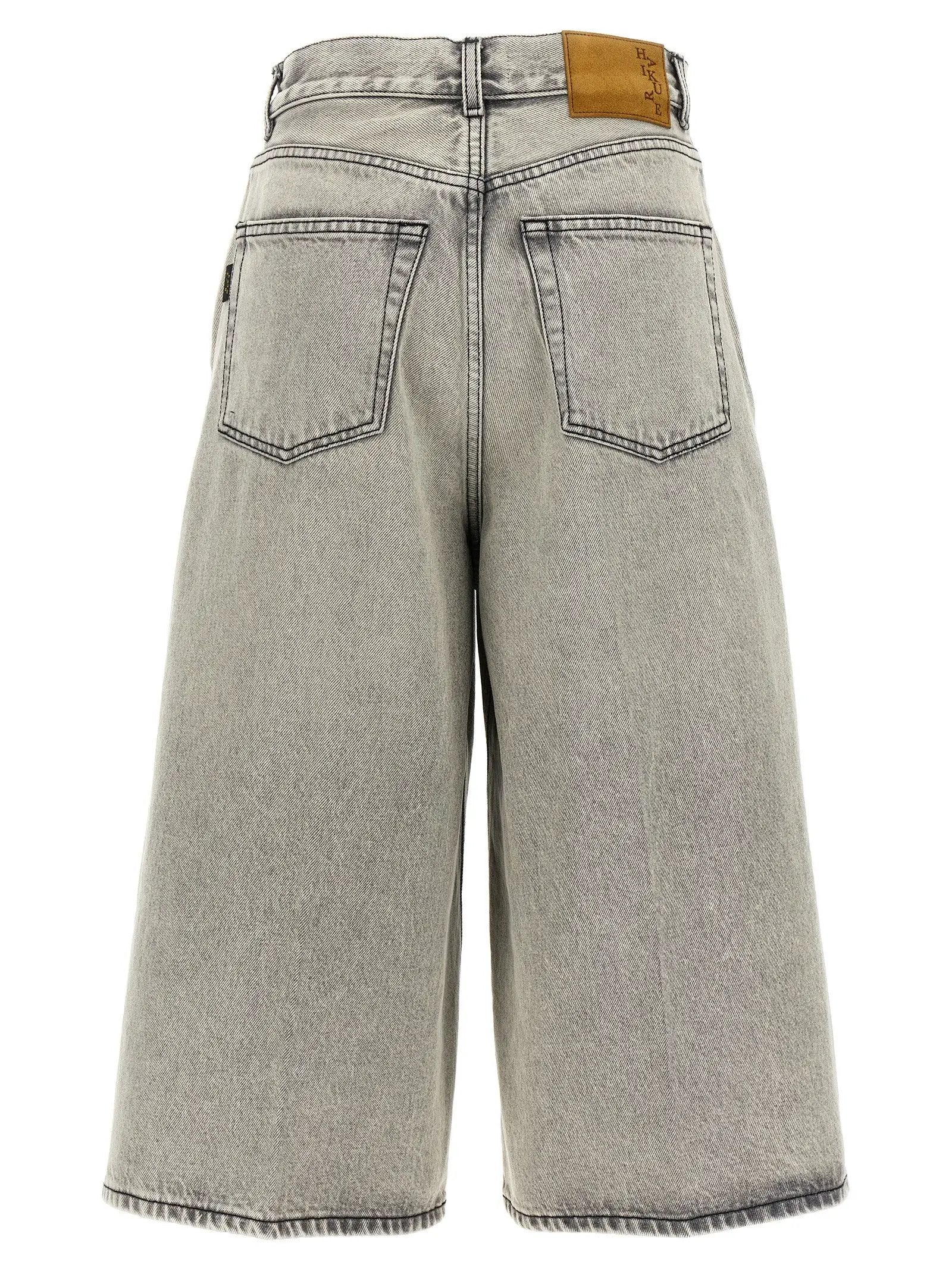 Haikure White Cotton Bermuda Shorts