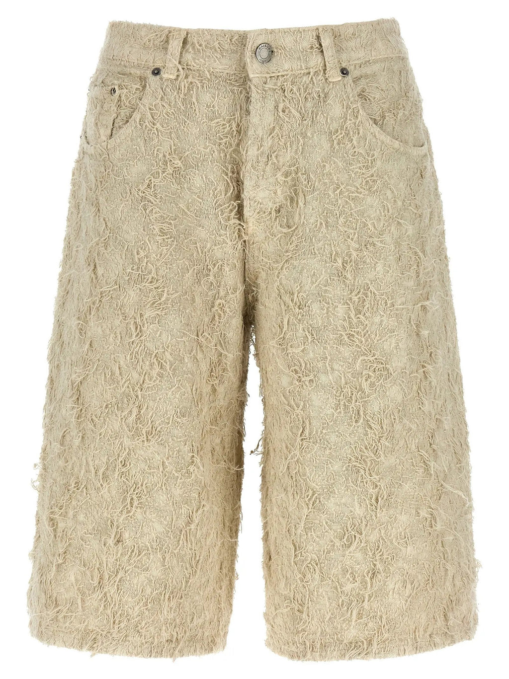 Haikure Beige Cotton Bermuda Shorts