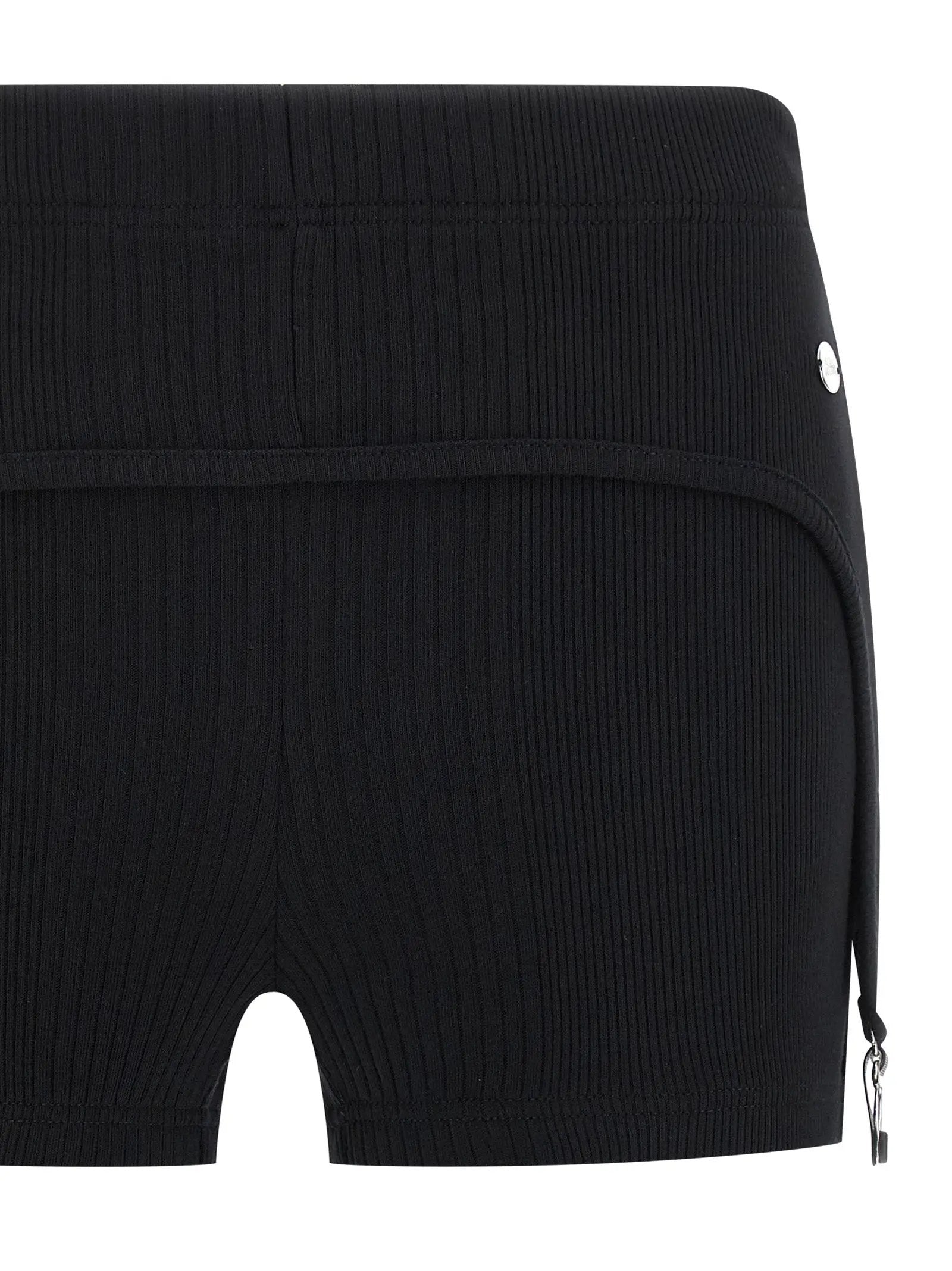 Jean Paul Gaultier Jean Paul Gaultier Black Cotton Bermuda Shorts