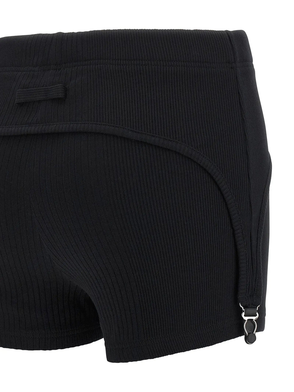 Jean Paul Gaultier Jean Paul Gaultier Black Cotton Bermuda Shorts