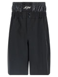 MONCLER GENIUS Black Polyamide Bermuda Shorts