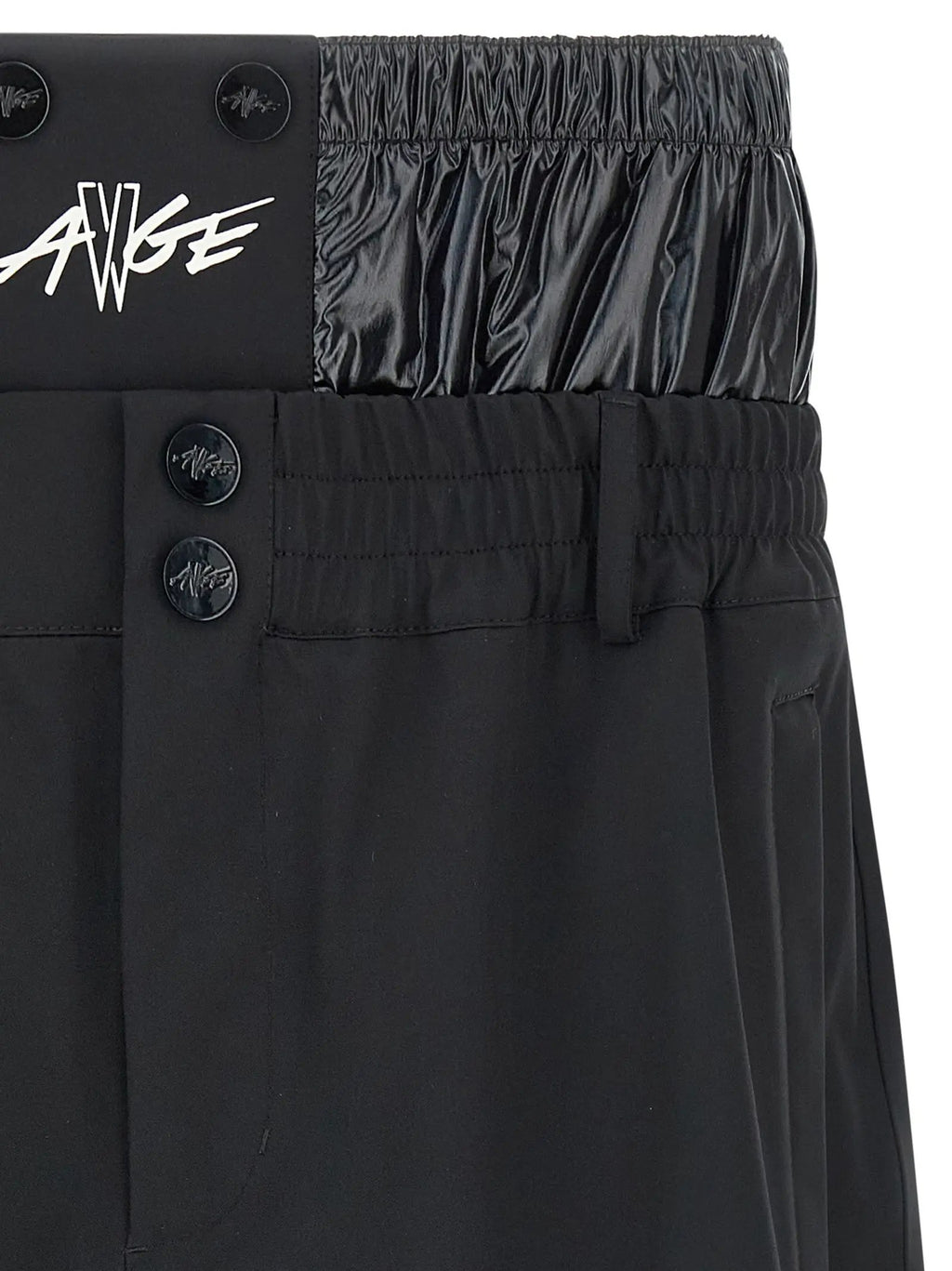 MONCLER GENIUS Black Polyamide Bermuda Shorts