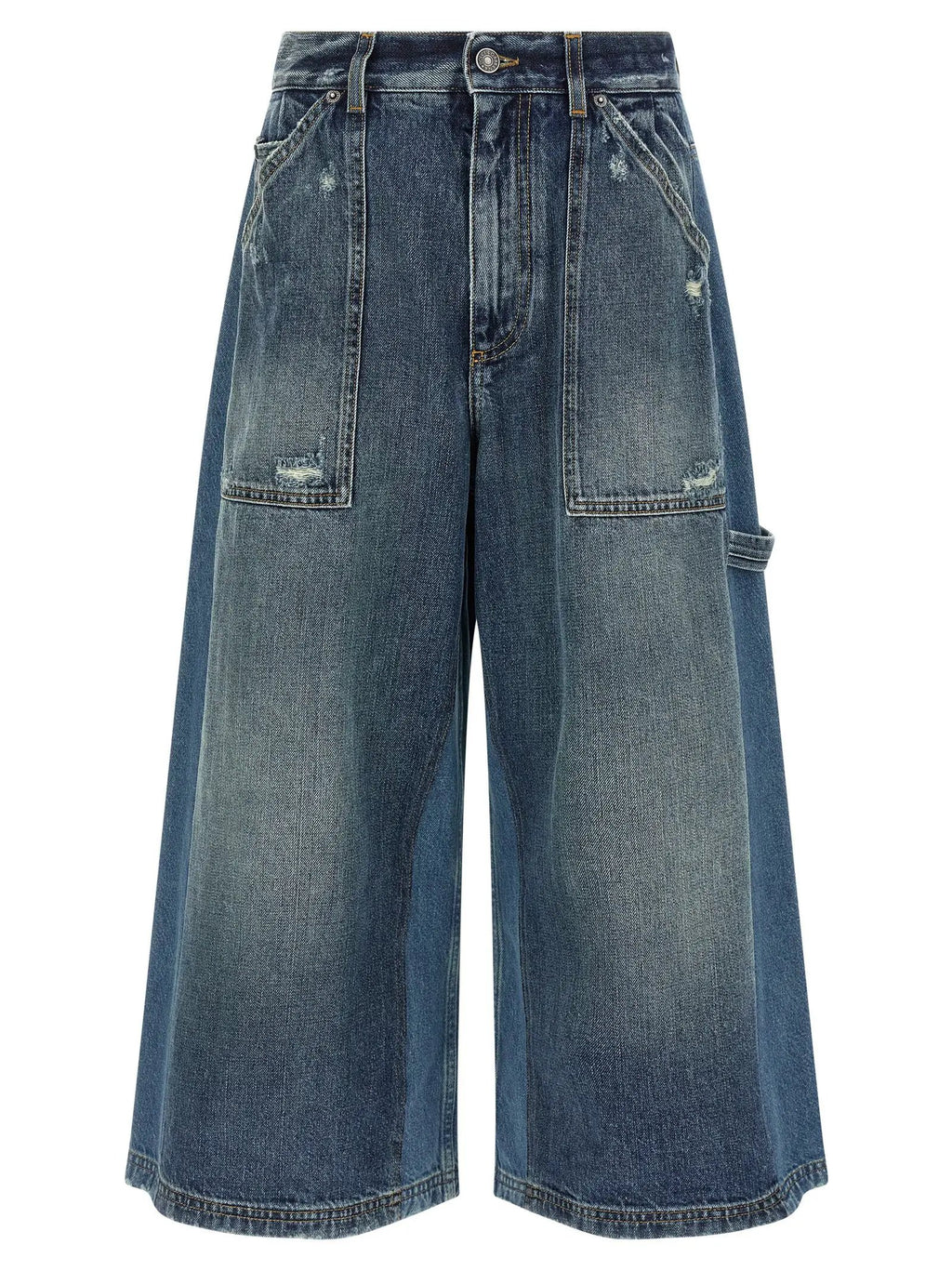 Dolce & Gabbana Blue Cotton Bermuda Shorts