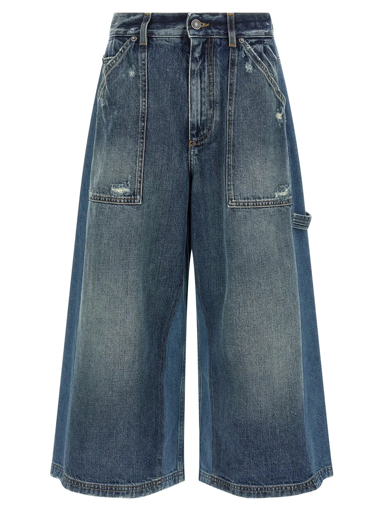 Dolce & Gabbana Blue Cotton Bermuda Shorts
