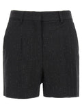 Max Mara Black Virgin Wool Bermuda Shorts