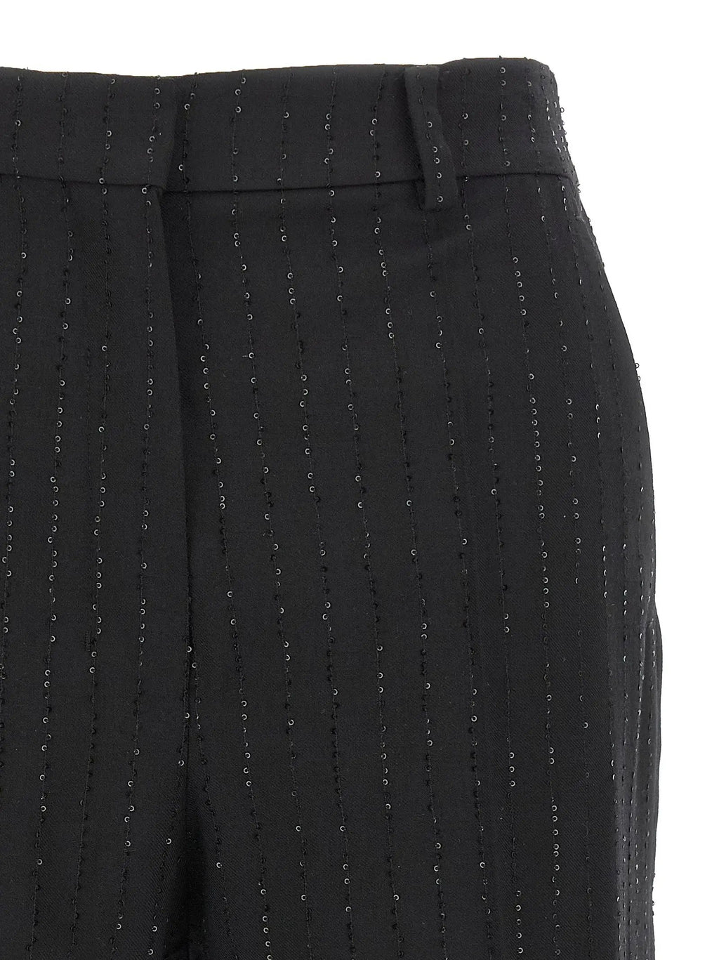 Max Mara Black Virgin Wool Bermuda Shorts