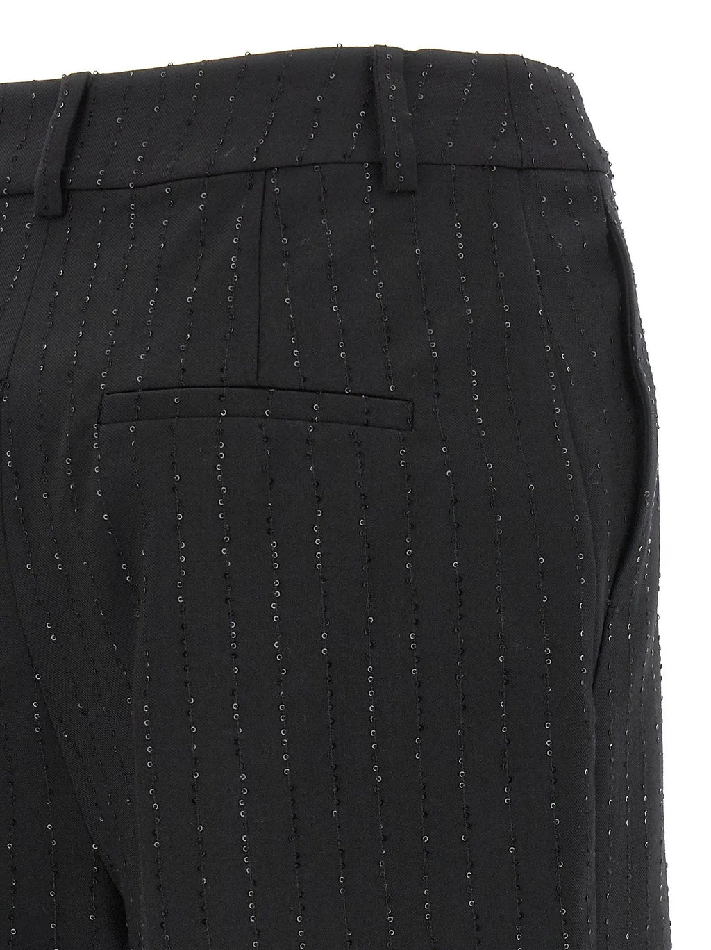 Max Mara Black Virgin Wool Bermuda Shorts