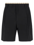 Maison Margiela Black Wool Bermuda Shorts