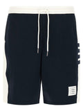 Thom Browne Blue Cotton Bermuda Shorts