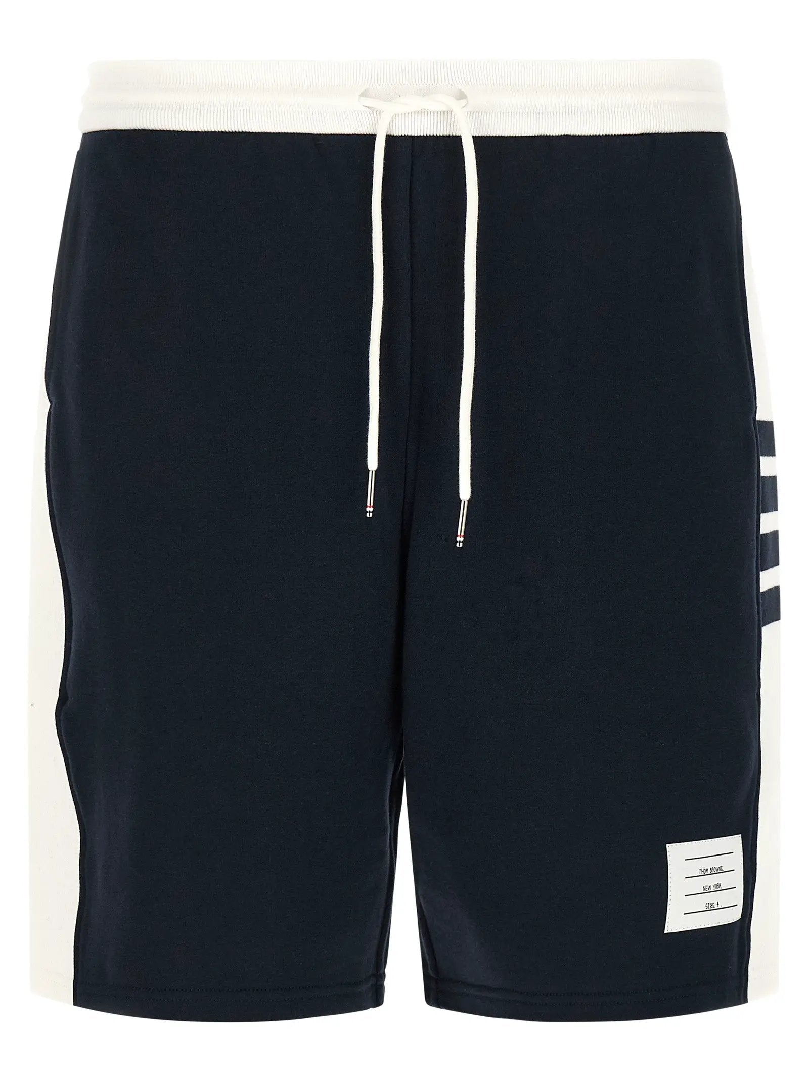 Thom Browne Blue Cotton Bermuda Shorts