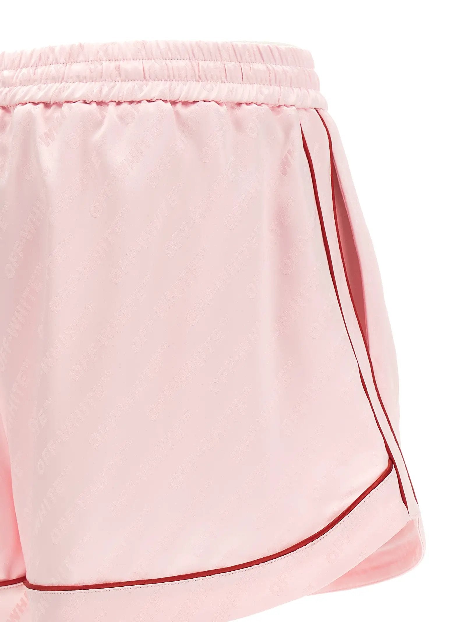 Off-White Multicolor Viscose Bermuda Shorts